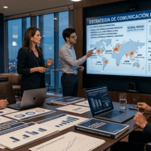 Estrategia de comunicación internacional y difusión de notas de prensa en medios globales para posicionar empresas