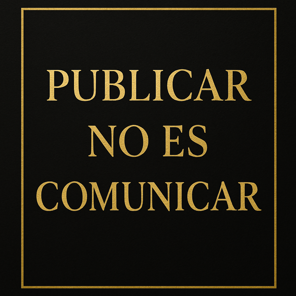 Publicar o comunicar