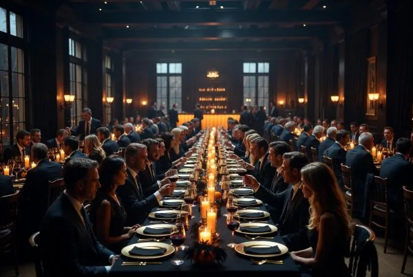 cena halloween empresarial exclusiva networking empresarios evento corporativo premium internacional conexiones de negocio alto nivel