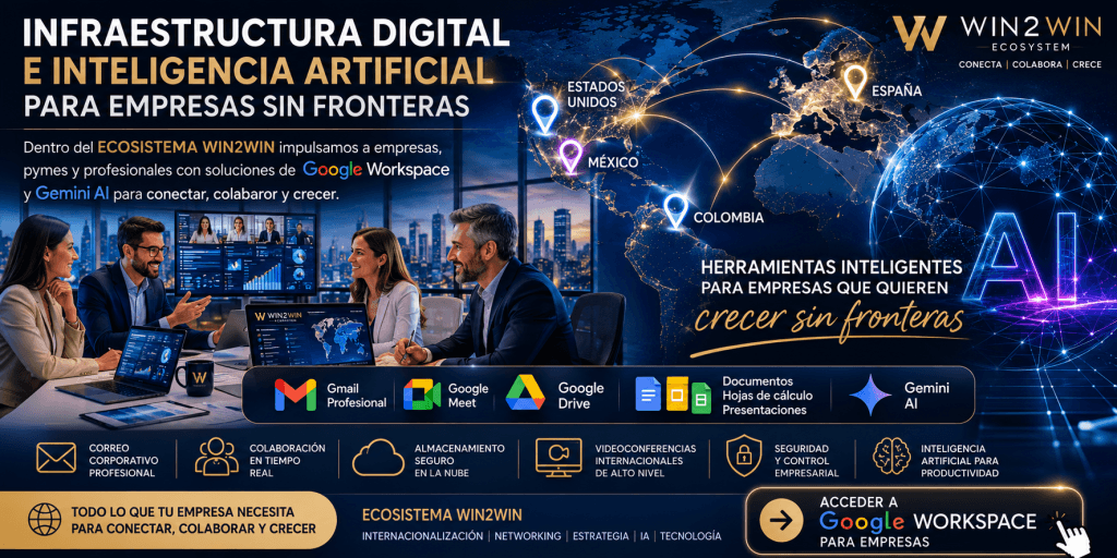 Google Workspace y Gemini AI para empresas que quieren crecer sin fronteras.