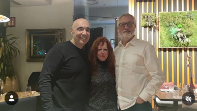 Lidia Arrocha en encuentro empresarial con Cipri Quitas y Raúl Ortiz durante una cena de trabajo estratégica